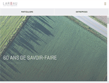 Tablet Screenshot of lareau.ca
